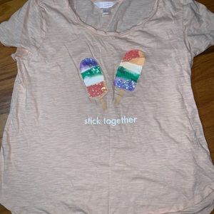 Pink Lauren Conrad shirt, NWT